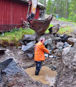 Stenarbete i Hörneå